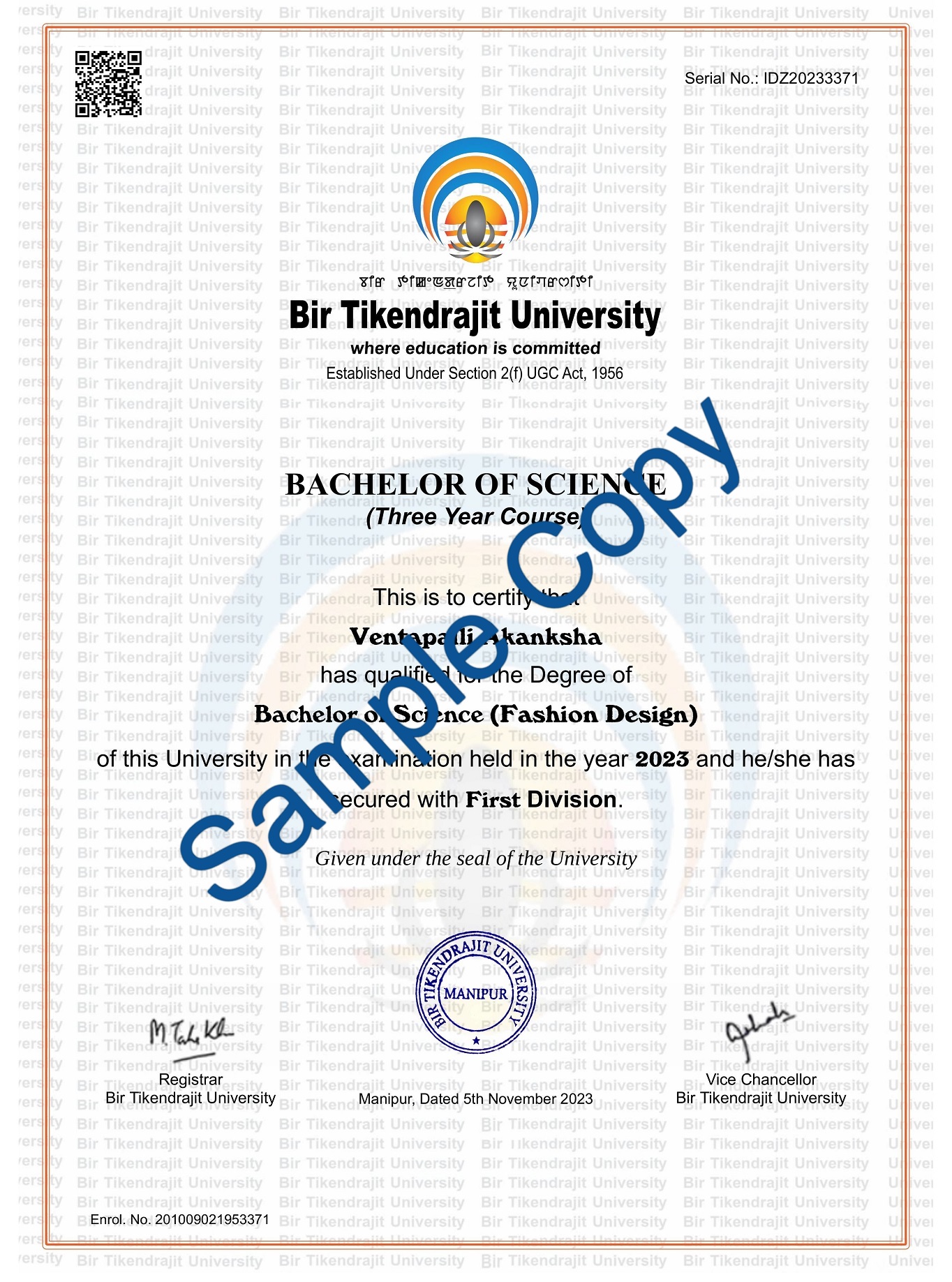 Bir Tikendrajit University